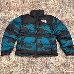 The North Face 1996 Retro Nuptse 700 Fill Jacket Men's S Harbor Blue Small